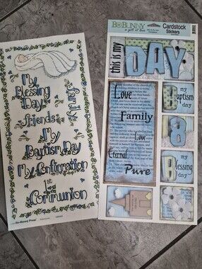 Vintage Baptism Day Stickers